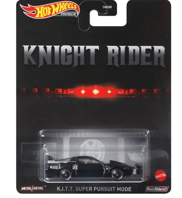 Hot Wheels KITT Super Pursuit Mode Kinght Rider DMC55-957B 1/64 • $8.49