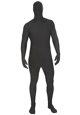 NEW Black Morphsuit Second Skin Bodysuit Zentai Halloween Party Costume 18A2006 • $34.99