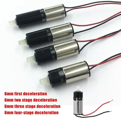 6mm DC3V Precision Mini Micro Planetary Reduction Reducer Gear Motor 1-4 Stage • $8.43