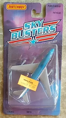 Vintage * 1988 Matchbox * Skybusters * Klm * 747 (#sb15) * New * Unopened * • $10.99