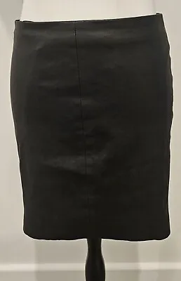 Kookai Black Genuine Leather Skirts Size 38 • $25