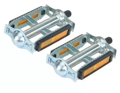 Absolute Bicycle Steel Pedals 616 In Chrome Compatible With 1/2 Crank. • $22.90