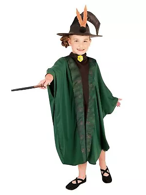 Professor McGonagall Robe W Hat For Kids Official Harry Potter Girls Book Week • $62.85