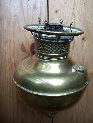 Antique Miller Brass Oil Lamp Font+burner. • £14.99