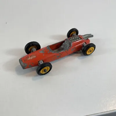 Lesney Matchbox No. 19 Lotus Orange Racecar Vintage Toy Car 1965 No Driver • $25