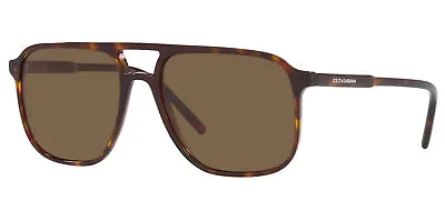 Dolce & Gabbana Men's Havana Slim Navigator Sunglasses - DG4423-50273-58 - Italy • $109.99