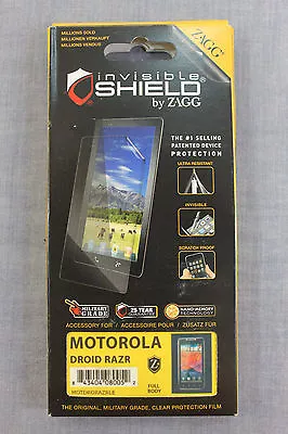 MOTOROLA DROID RAZR ZAGG MILITARY FULL BODY Invisible Protective Shield NEW • $12.99