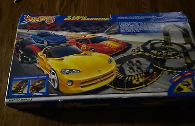 Vintage 1999 Mattel Hot Wheels 4 Lane Cliffhangers Slot Car Set Complete NEW • $140