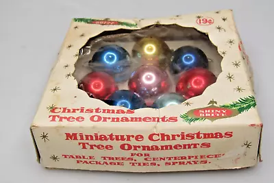 Lot VTG Blown Glass Feather Tree Mini Color BALL Christmas Ornament Shiny Brite • $30