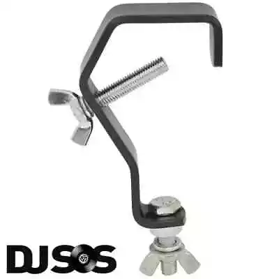 G Shaped Lighting Clamp Stage Theatre DJ Mounting Hook Black 55MM 25Kg Load • £8.29