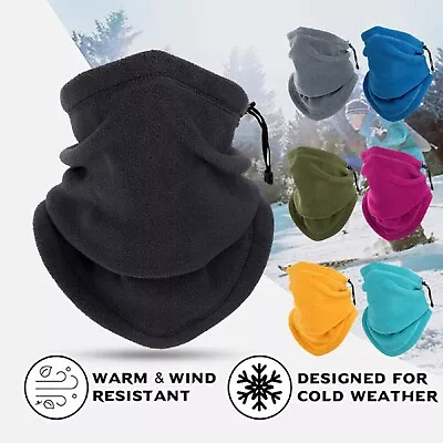 Men Women Winter Fleece Scarf Neck Tube Warmer Face Mask Balaclava Beanie Snood • $8.99