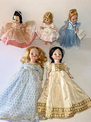 5 Vintage Madame Alexander Dolls 8  WendyBeth 12  Sleeping BeautySnow White • $85