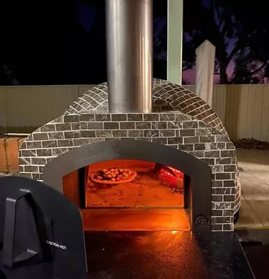 Vera Pizza Ovens Capolavoro OP83-Wood Burning Oven With Ash Granite Mosaic Tiles • $3090