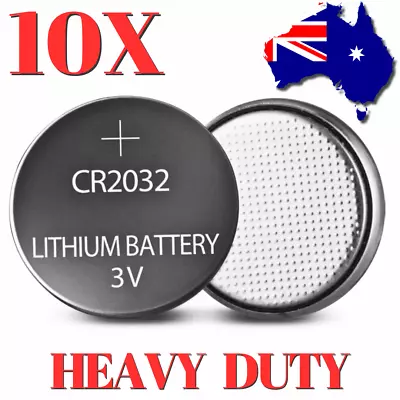 CR2032 Battery 10X Batteries 3V Lithium Coin Cell Button Watch Toy AUS POST • $6.95