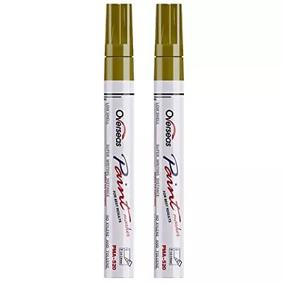 Permanent Paint Pens Gold Markers - 2 Pack Metallic Oil Based Paint Markers ... • $14.32