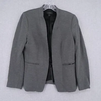 J. Crew Suit Jacket Womens Size 6 Gray Blazer Business Casual • $28.04