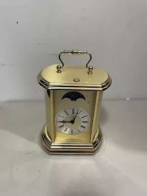 Montreux Moon Phase Mantel Clock Quartz Hermle 2100 Movement Germany Works • $60