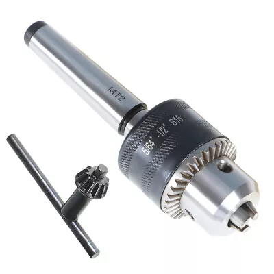 5/64'' To 1/2'' Drill Chuck With MT2 Arbor And Key For Mini Metal Lathe • $23.05