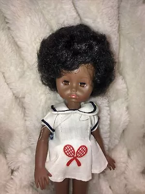 Vintage 1977 Vogue 8” Ginny African American Black Doll In Tennis Outfit • $14.99