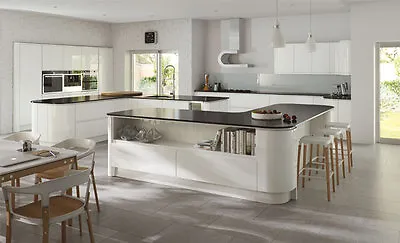 High Gloss Strada Slab Modern Kitchen In Mulitple Colours By Kitchen Stori • £1324