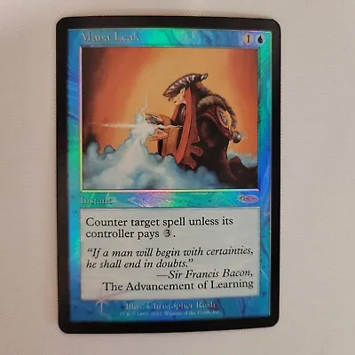 Mana Leak FOIL Played Arena Promo DCI Judge MTG Magic The Gathering  • $129.99