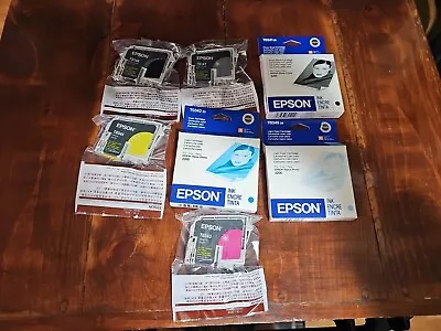 SET OF 7 Epson Stylus  Photo 2200 Ink Cartridges T034 Factory Sealed Expired • $75.85