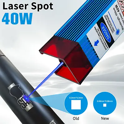 Laser Module 40W 450nm Laser Engraving Head DIY For CNC Laser Cutting Engraving • £70.80