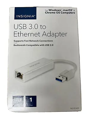 $11.95 • Buy Insignia USB 3.0 To Ethernet Adapter 1Gbps Fast Connector For Windows, MacOS
