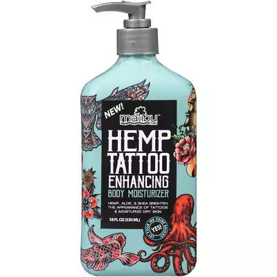 Malibu Tan Hemp Tattoo Enhancing Body Moisturizer 18 Fl Oz • $10.66