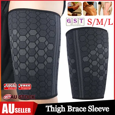 Thigh Leg Support Compression Sleeve Hamstring Quadriceps Wrap Groin Quad Brace • $11.01