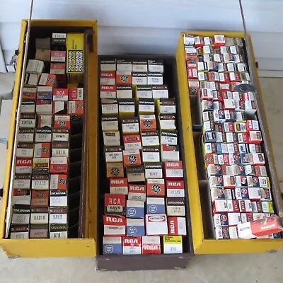 $200 • Buy Vintage Large Admiral Tv Radio Repairman Case Loaded With 191 Vacuum Tubes