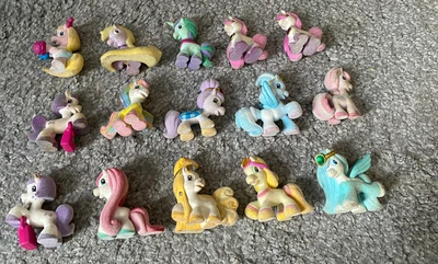 Toy Unicorn Set 15 Miniature Flocked Unicorns Filly Fairies. • £10