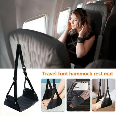 $8.39 • Buy Airplane Footrest Adjustable Foot Rest Feet Hammock For Plane Train Office Ho❤J❤