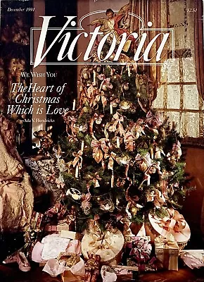 December 1991 VICTORIA Magazine Volume 5 No.12 Good Condition - Christmas • $23