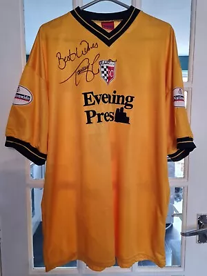 York City 2001/02 Signed Away Shirt Cowan #3 Player Issue UK Size XL • £70