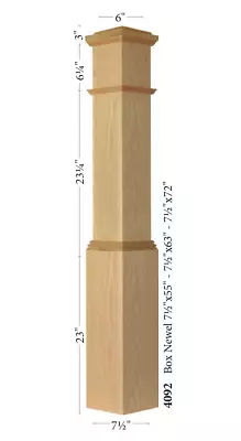 Poplar 4092 HALF SAWN Box Newel Post • $180