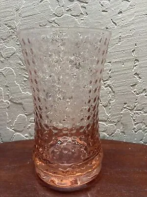 Vintage Antique Pink Gibson Colonial Bubble  Ice Tea Glass • $17