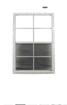 Shed Vertical Slider White 18  X 27  Window With Screen And 3 MIL Float Glass • $65