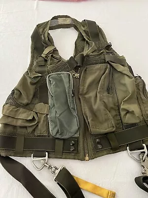 Survival Vest Army Large With Extraction Harness Built In Flame Resistant Nylon • $120