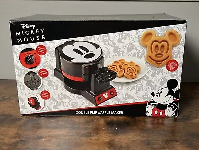 Disney Mickey Mouse 90th Anniversary Double Flip Waffle Maker Never Used • $49.98