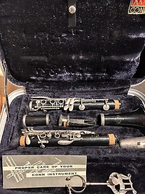 Vintage Conn Clarinet Model 16 Complete With Hard Case Mouthpiece Reeds • $55.50