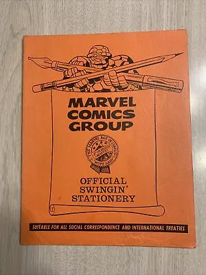 1965 Marvel Comics Swinging Stationery Empty Folder Kirby Art Marvelmania Mmms • $475