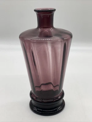$15 • Buy Vintage Mold Blown Amethyst Glass Bottle Vase