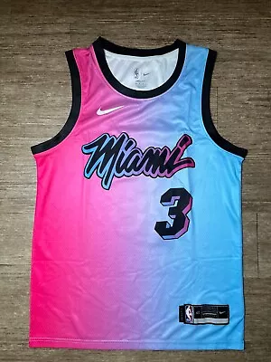 Dwyane Wade #3 Miami Heat Pink Blue Vice City Edition Jersey • $65