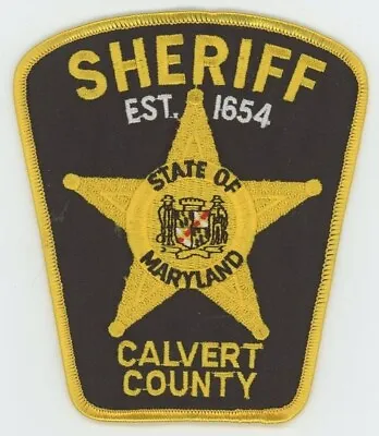 Maryland Md Calvert County Sheriff Nice Shoulder Patch Police • $5.99