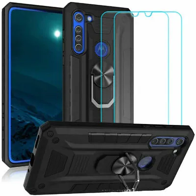 Bumper Ring Case Cover With 2X Glass Screen Protector For ZTE Blade A5 2020 • $6.99