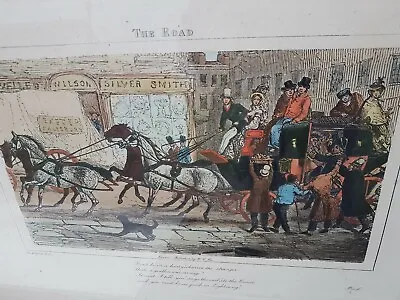 * Set Of 3 H Alken Hand Tinted Engravings 'The Road 'c1840 • £95