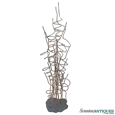 Vintage Abstract Wrought Iron Whimsical Metal Art Wine Tree Bottle Holder • $500