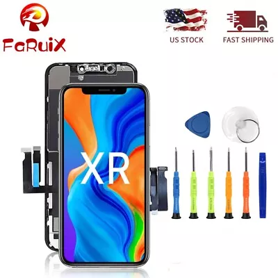 Replacemet For IPhone XR LCD Screen Touch Digitizer Assembly With 8Pcs Tools US  • $16.57