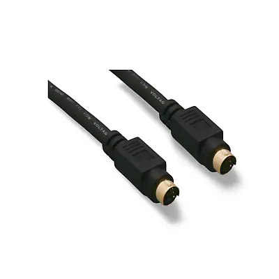 75ft S-Video Cable 4 Pin Mini DIN Male To Male - Black • $20.35